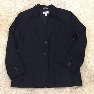 Talbots navy blue suit jacket